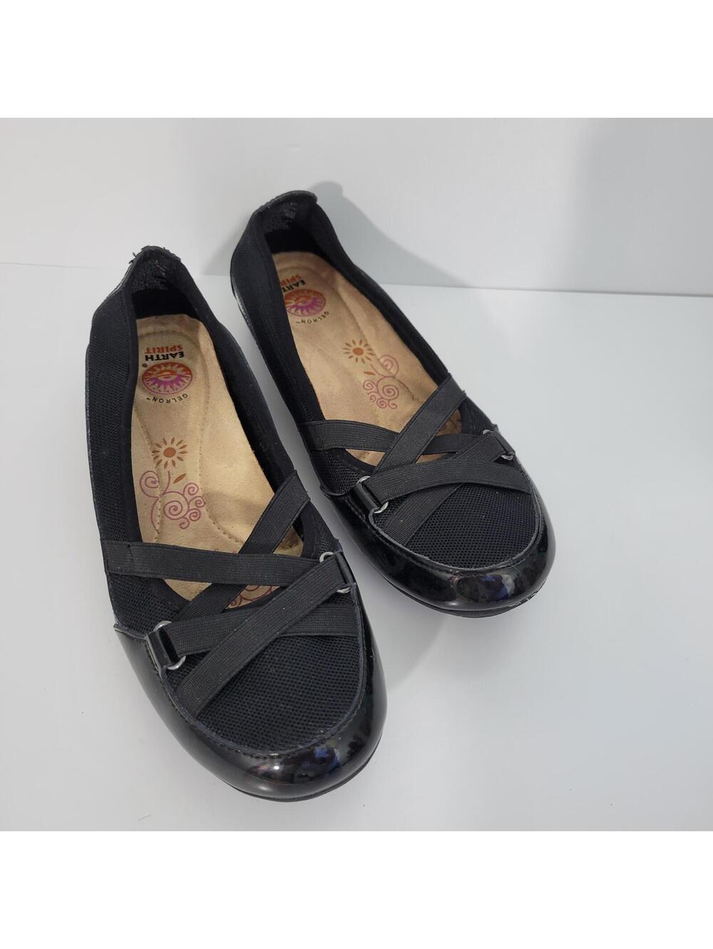 Size 9 Earth Spirit Women's Black Flats